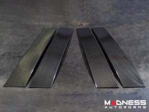 Alfa Romeo Giulia Exterior Door Pillars - Carbon Fiber - Feroce Carbon
